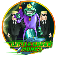 Little Green Man in Space